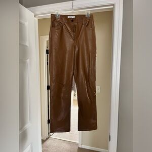 Abercrombie 90s ultra high rise leather pants